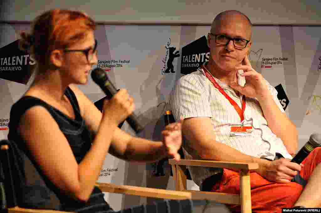 Jasmila Žbanić i Aleksandar Hemon tokom programa Talents Sarajevo