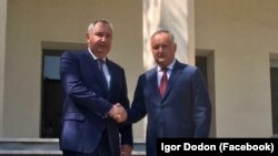 Igor Dodon și Dmitri Rogozin la Teheran