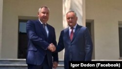 Președintele Igor Dodon cu Dmitri Rogozin la Teheran