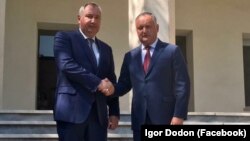 Dimitri Rogozin cu Igor Dodon la Teheran