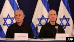 Benjamin Netanyahu (lijevo) i Yoav Gallant, oktobar 2023.