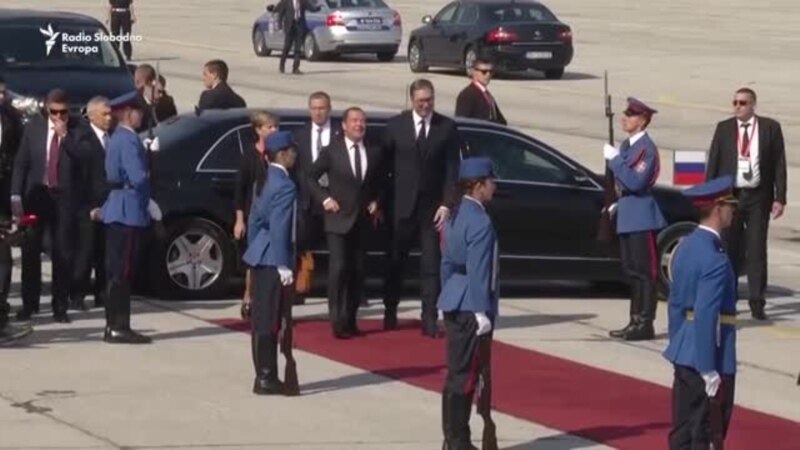 Medvedev i Vučić na vojnoj vežbi 'Sloboda 2019'