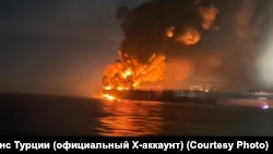 Пожар на нефтяном танкере Kairos в Черном море, 28 ноября 2025 года
