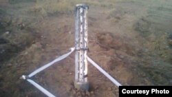 Свідчення використання проросійськими бойвиками ракетної системи «Ураган» і касетних боєприпасів, фото з Facebook Дмитра Тимчука