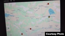Түндүк-түштүк альтернативдүү жолунда курула турган тейлөө пункттарынын картасы. Сүрөт Транспорт министрлигинен алынды. 