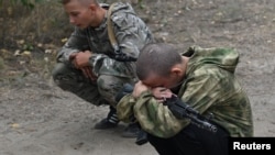 Военные сборы учащихся Донского казачьего кадетского училища в Ростовской области