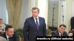 Олег Белавенцев на нараді з повноважними представниками Президента у федеральних округах, 9 квітня 2021 року