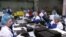 Armenia -- Workers at a candy factory in Yerevan.