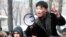 One of the speakers at the Almaty gathering, Salamat Omashev, at which an estimated 1,000 or so people turned up to demand the release of opposition figures and greater political and press freedoms.