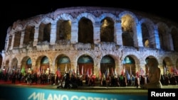 Арэна ў Вэроне, на якой пройдзе цырымонія адкрыцьця Паралімпіяды