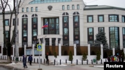Сградата на руското посолство в Кишинев, Молдова.