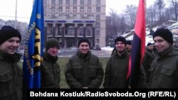 Учасники акції на майдані Незалежності в Києві, 14 березня 2018 року