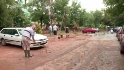 Последствия шторма и наводнения в Македонии (видео)