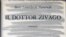 Обложка первого издания "Доктора Живаго" на итальянском языке