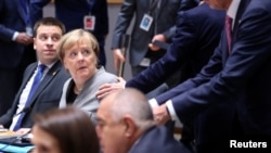 آنگلا مرکل در بروکسل