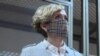 Activist Anastasia Shevchenko at her court hearing in Rostov-On-Don on February 18, 