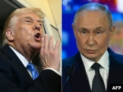 Дональд Трамп и Владимир Путин (комбинированное фото)