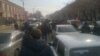 Armenia - Angry residents of Gyumri protest after the killing of six local residents allegedly committed by a Russian soldier, 14Jan2015. (Photo courtesy of Asparez.am)