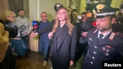Chiara Ferragni napušta sud nakon oslobađajuće presude, Milan, 14. januara 2026.