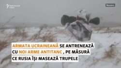 Armata ucraineană se antrenează cu noi arme antitanc