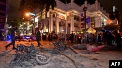 Місце вибуху в Бангкоку, 17 серпня, 2015 року