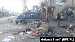 بامیانو کې د شوې چاودنې عکس