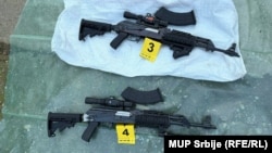 Oružje koje je pronađeno tokom zaplene droge u selu Konjuh, 29. jaunar 2026.