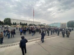 Митинг в городе Оше, 6 октября 2020 г.