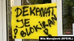 Studenti Medicinskog fakulteta u Beogradu na kratko su blokirali Dekanat te visokoškolske ustanove zbog sumnji na neregularnosti tokom izbora za studentski parlament, fotografija je ilustrativna