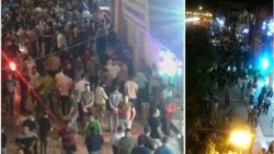 عکسی که کانال تلگرامی روزنامه «سازندگی» می‌گوید خیابان دارایی تبریز است و مردم برای فروش دلار هجوم آورده‌اند.