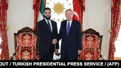 Սիրիայի առաջնորդ Ահմեդ Ալ-Շարաան և Թուրքիայի նախագահ Ռեջեփ Թայիփ Էրդողանը, արխիվ