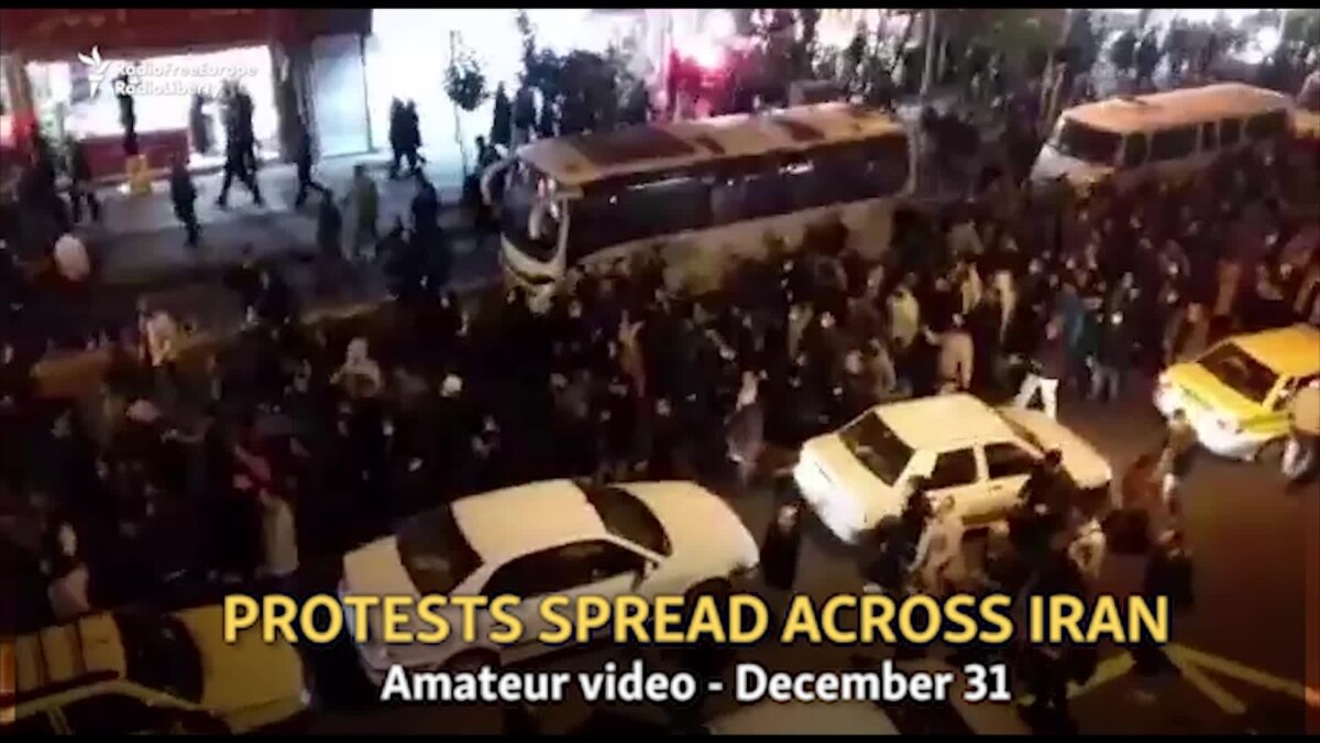 Video Shows Protest Scenes Spreading Across Iran