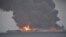 The Sanchi tanker carrying Iranian oil burns in the East China Sea on January 7.