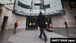 The BBC headquarters in central London.