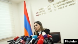 Արդարադատության նախարար Սրբուհի Գալյանը հանդես է գալիս մամուլի ասուլիսով, 14-ը հունվարի, 2025թ.