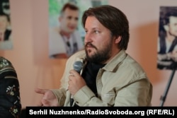 Роман Романюк під час акції пам’яті Георгія Ґонґадзе