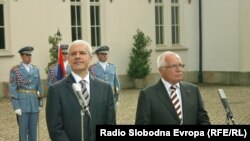 Boris Tadić i Vaclav Klaus, Prag, 29.avgust