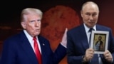 Дональд Трамп жана Владимир Путин. Коллаж сүрөт. 