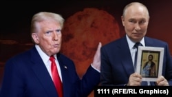 Коллаж: Трамп и Путин