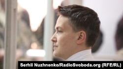 Надія Савченко під час засідання суду 23 березня