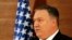 U.S. Secretary of State Mike Pompeo, gives a speech at the American University in Cairo, Egypt, Thursday, Jan. 10, 2019.
