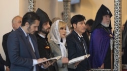 ԱՄՆ նախագահ Դոնալդ Թրամփի հավատքի հարցերով ավագ խորհրդականը պատարագի է մասնակցում Մայր Աթոռ Սուրբ Էջմիածնում, 4-ը հոկտեմբերի, 2026թ. 