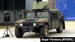 Hüjümde ogurlanan “Humvee” harby maşyny ulanyldy.