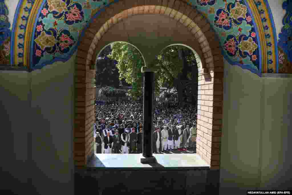 Eid al-Fitr prayers at the presidential palace in Kabul, Afghanistan