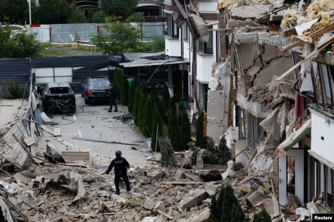 Київ. Наслідки російської повітряної атаки по житлових будинках. 28 вересня 2025 року