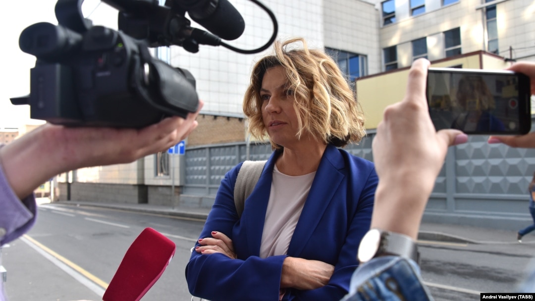 Director-general Natalya Sindeyeva said the channel was suspending its operations for an uncertain period of time due to "new conditions." (file photo)