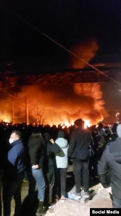 პროტესტი ირანის ქალაქ შარინ-შაჰრში