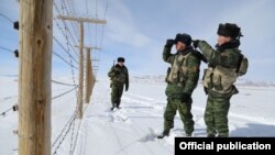Кыргызские пограничники.