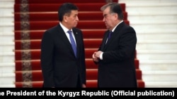 Kyrgyz President Sooronbai Jeenbekov and his Tajik counterpart, Emomali Rahmon, have usually met on the sidelines of summits.