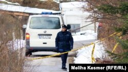 Policija na mestu ubistva Mahira Begića